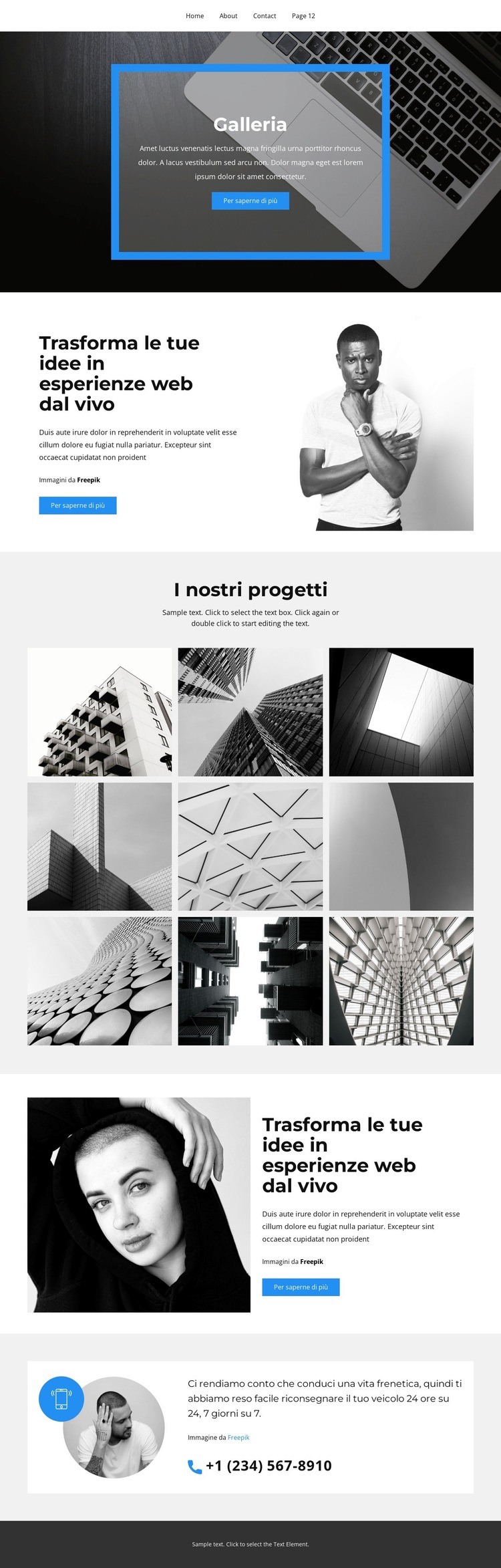 Ingegneri sui progetti Modelli di Website Builder