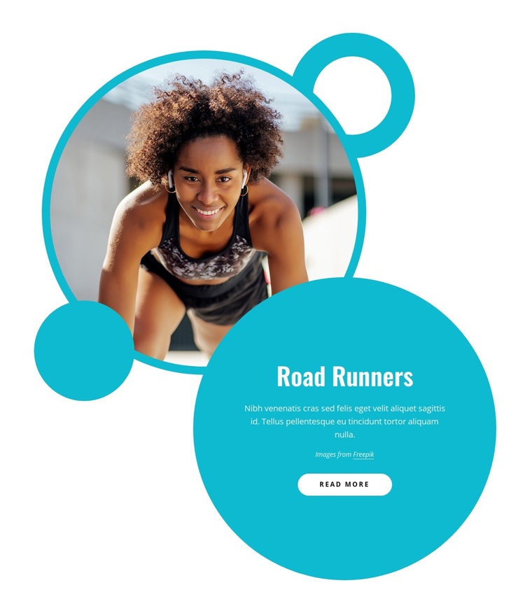 700000 runners of all ages One Page Template