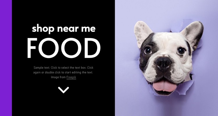 Dogs food CSS Template