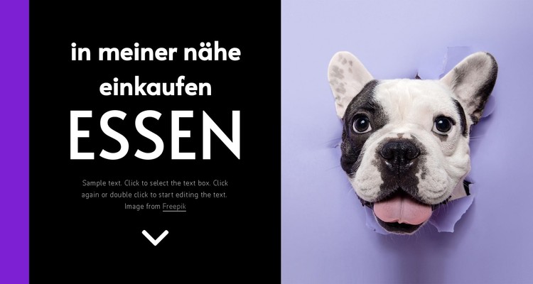 Hundefutter CSS-Vorlage