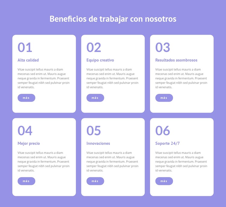 Brindamos trabajo flexible Plantilla CSS