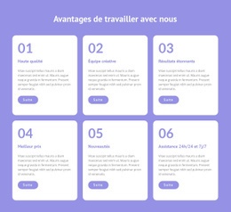 Modèle HTML5 Polyvalent Pour Nous Offrons Un Travail Flexible