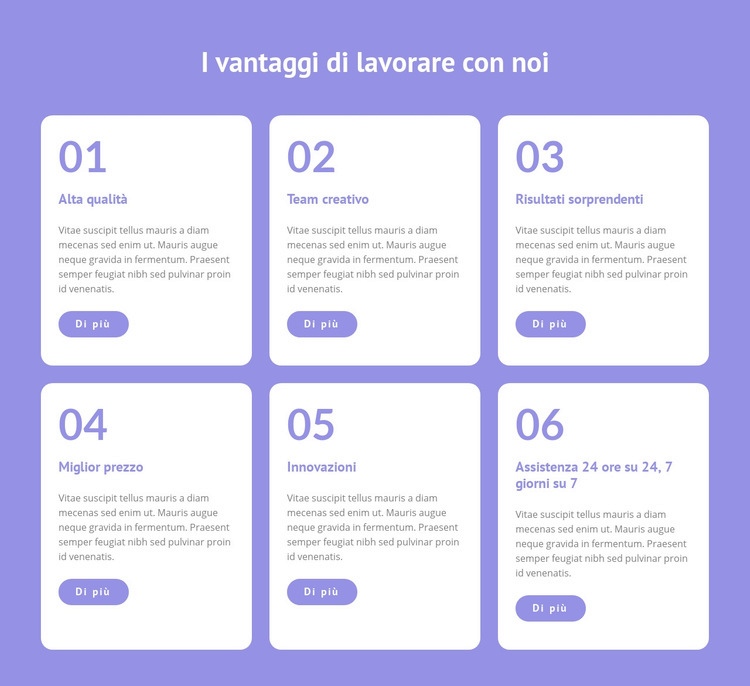 Forniamo un lavoro flessibile Un modello di pagina