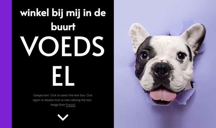 Hondenvoer CSS-sjabloon
