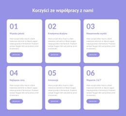 Kolumna Szablonu Siatki CSS Dla Zapewniamy Elastyczną Pracę