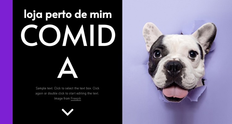 Ração para cachorros Template CSS