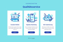 Qualitätsservice - Ultimative Landingpage