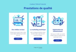 Prestations De Qualité - Conception Professionnelle Personnalisable