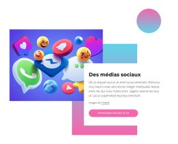 Superbe Conception Web Pour Des Médias Sociaux