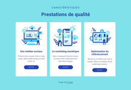 Modèle CSS Pour Prestations De Qualité