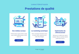 Prestations De Qualité - Thème CSS Gratuit