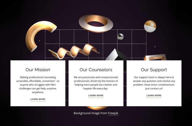 About our company Homepage Design