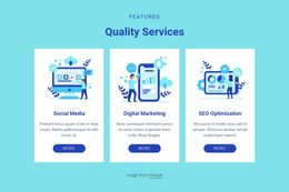 CSS Template For Quality Services