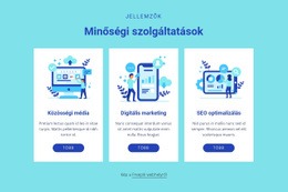 Minőségi Szolgáltatások – Ingyenes Css-Téma