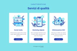 Servizi Di Qualità Modello HTML CSS Reattivo