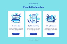 Kwaliteitsdiensten - Aanpasbaar Professioneel Ontwerp