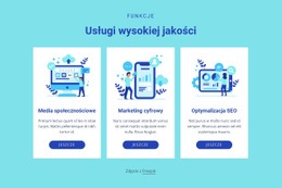 Usługi Wysokiej Jakości - HTML Site Builder