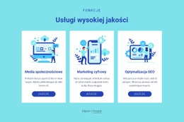 Usługi Wysokiej Jakości - Szablony Witryn Internetowych