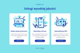 Usługi Wysokiej Jakości Szablon HTML CSS Responsywny