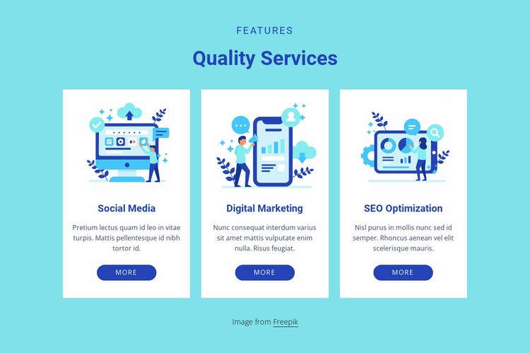 Quality services Squarespace Template Alternative