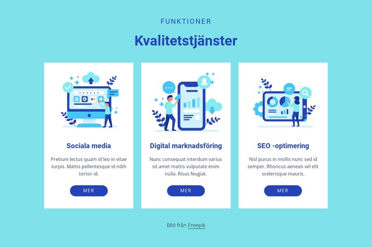 Kvalitetstjänster WordPress -tema