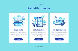 Kaliteli Hizmetler - Web Sitesi Şablonları