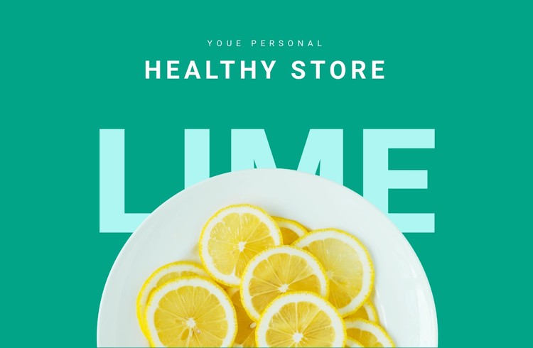 Healthy store  CSS Template