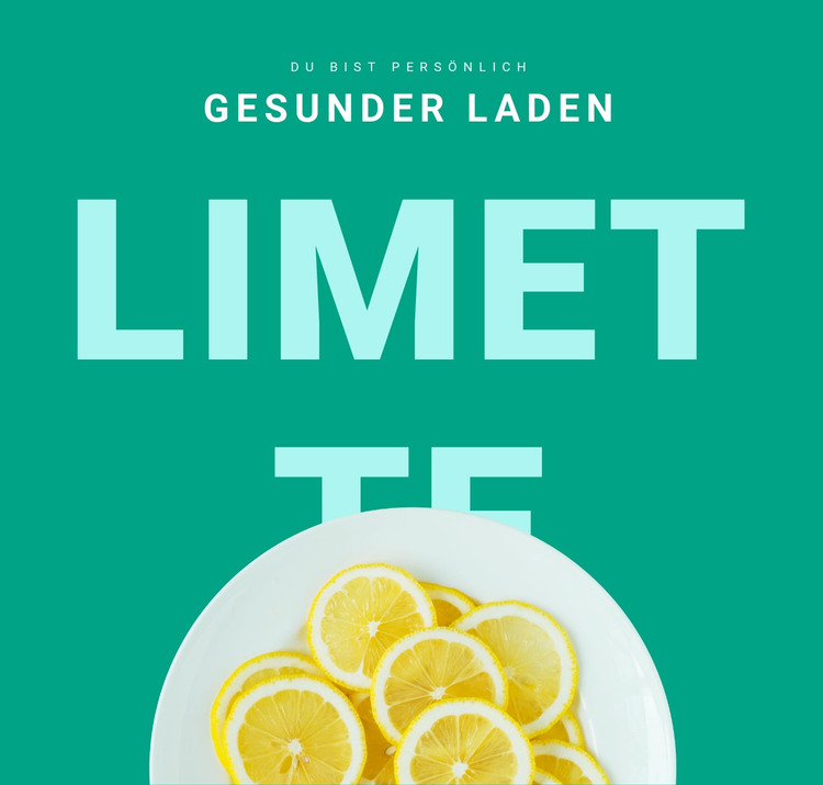 Gesunder Laden HTML-Vorlage