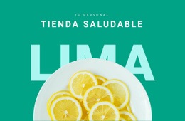 Tienda Saludable: Página De Destino Creativa Multipropósito