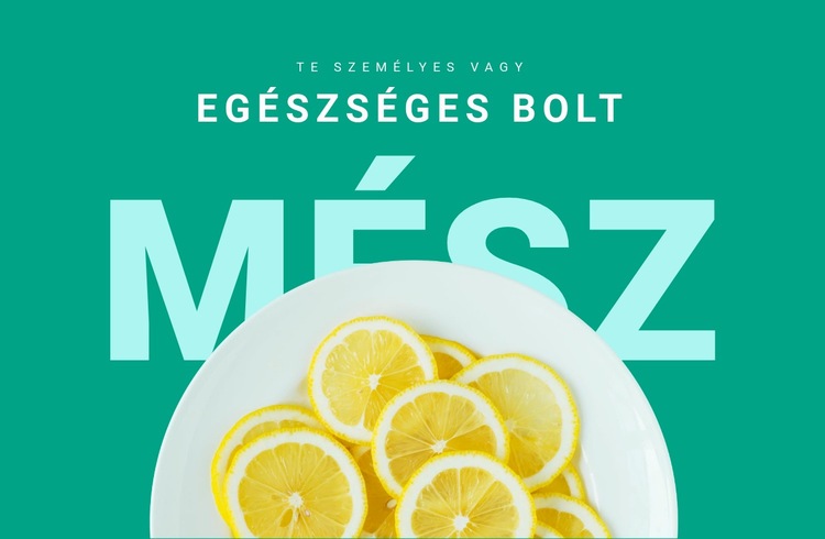 Egészséges üzlet Weboldal tervezés