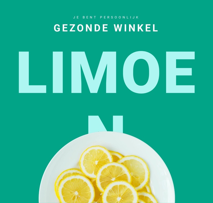 Gezonde winkel HTML5-sjabloon