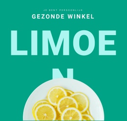 Geweldig Website-Ontwerp Voor Gezonde Winkel
