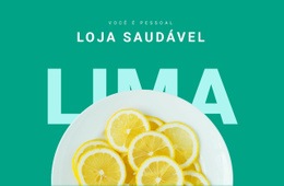 Design De Site Incrível Para Loja Saudável