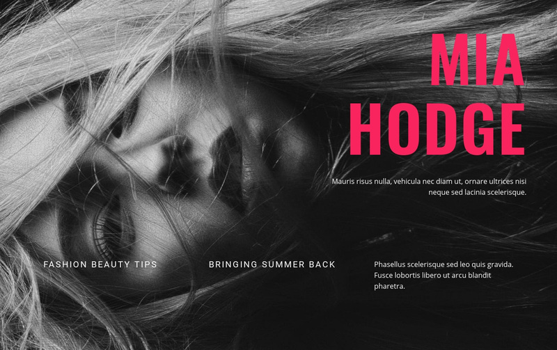 modern music and Entertainment Squarespace Template Alternative