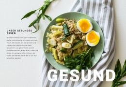 Gesundes Frühstück Guten Tag Zielseitenvorlage