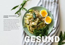 Gesundes Frühstück Guten Tag – Vorlage Für Website-Builder