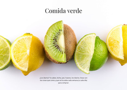 Funcionalidad De Diseño De Tema Para Comer Verde