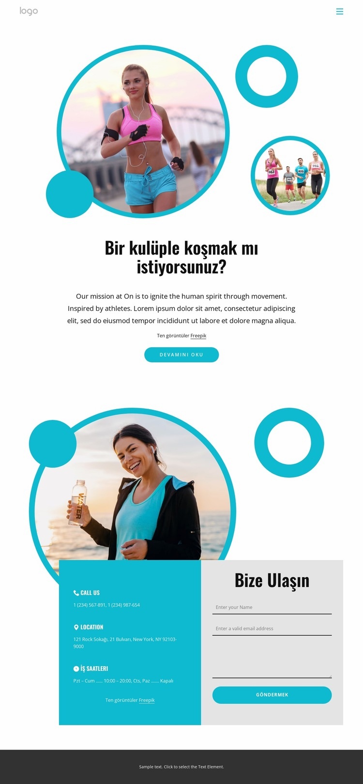 Yaratabilir, işbirliği yapabilir ve büyüyebiliriz Web Sitesi Mockup'ı