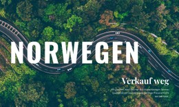 Website-Seite Für Reisen Sie In Norwegen