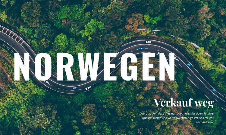 Reisen Sie in Norwegen HTML5-Vorlage