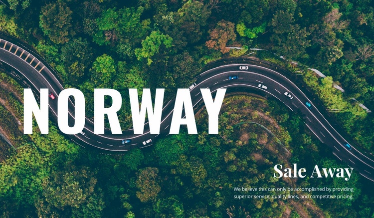 Travel in Norway Elementor Template Alternative