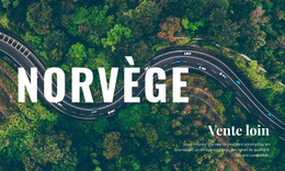 Voyage En Norvège - Modèle De Code HTML