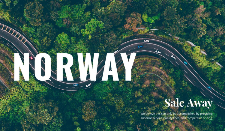 Travel in Norway Homepage Design