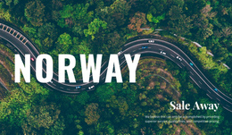 Travel In Norway - Single Page Website Template