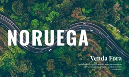 Modelo HTML5 Premium Para Turismo Na Noruega