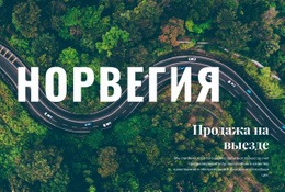 Путешествие По Норвегии – Шаблон HTML-Кода
