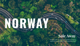 Travel In Norway - Beautiful Web Page Design