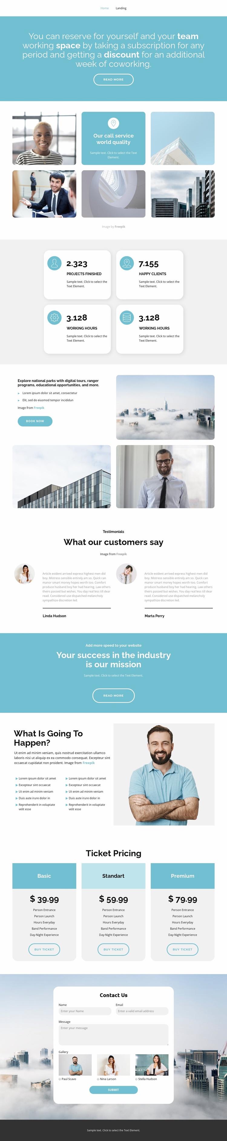Analytics and conclusions Website Template