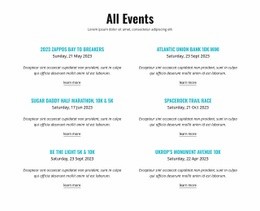 All Running Events
