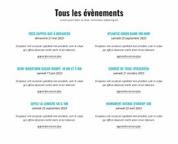 Tous Les Événements En Cours